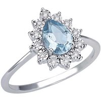 Anello Demetra Donna AQUA in Oro bianco Acquamarina 018.D.160.004.W